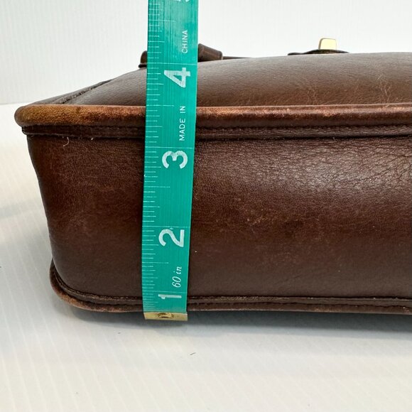 Vintage Coach Weston Shopper 9021 Mahogany Leather Shoulder Bag - Picture 13 of 14